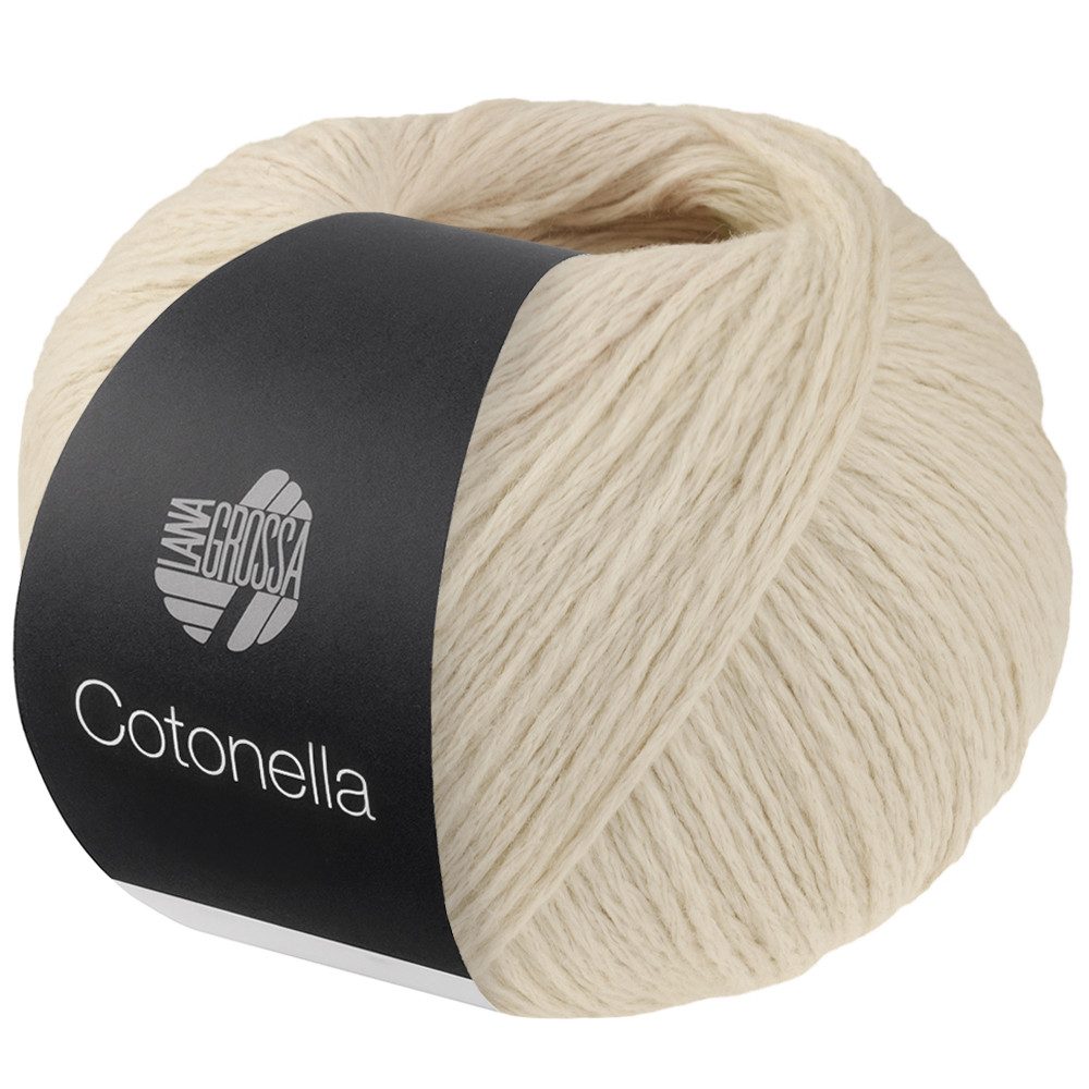 LANA GROSSA COTONELLA 50 g weiches Kettengarn aus Pima-Baumwolle Häkelwolle, 140 m (Kettengarn mit gleichmäßigem Maschenbild), 50 g