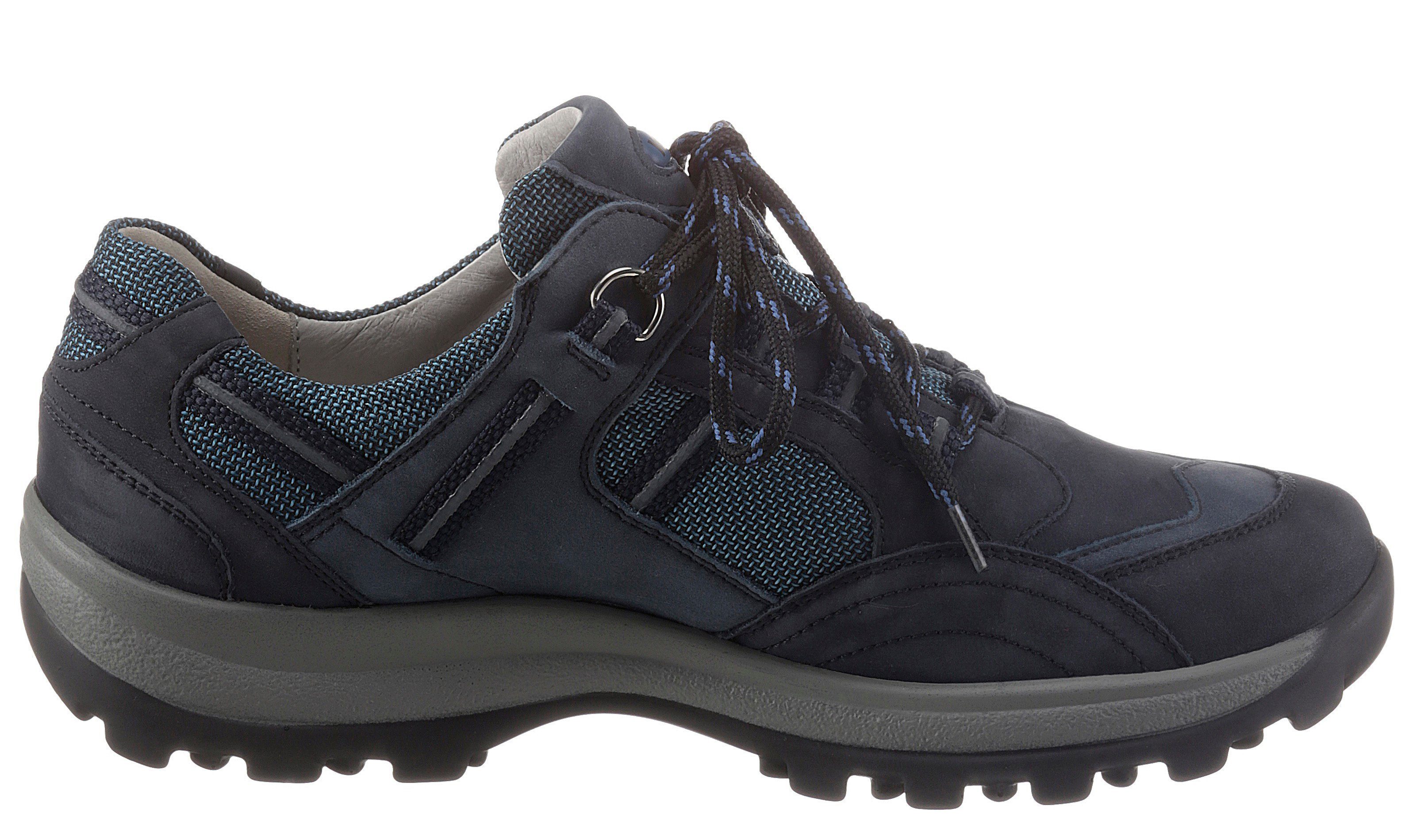 Waldläufer Schnürschuh blau HOLLY H-Weite in Trekking-Optik,