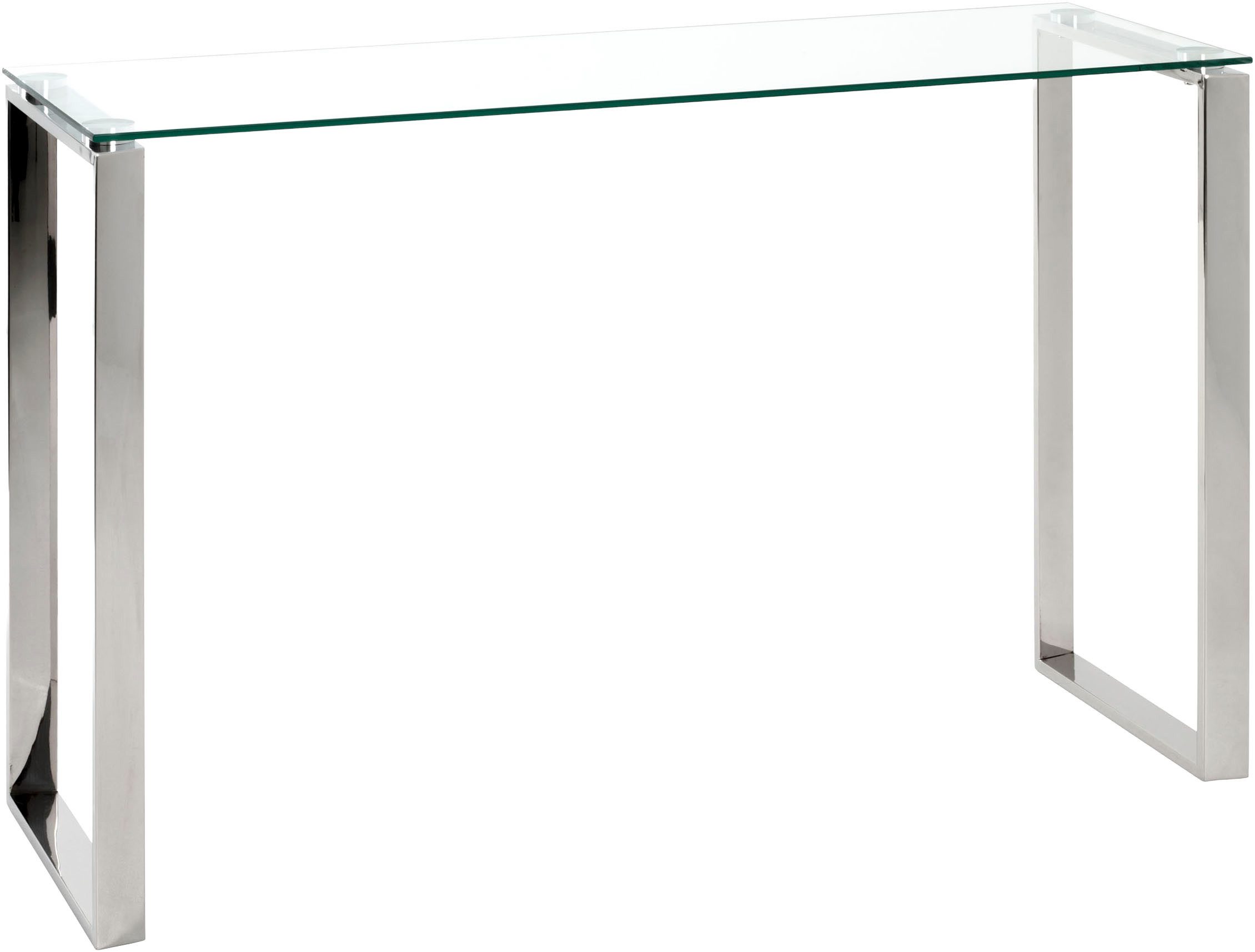 HAKU Konsole Sideboard, rechteckig - aus Metall Silber - B/T/H 120/40/78 cm