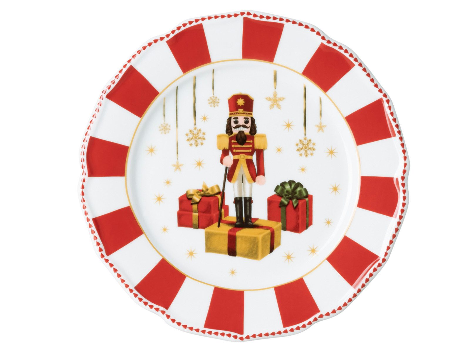 Hutschenreuther Frühstücksteller Christmas Love red Teller flach 22cm von Hutschenreuther