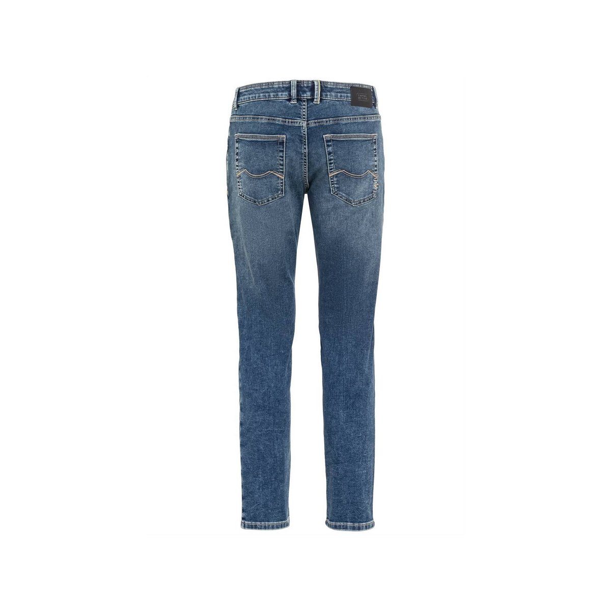 camel 5-Pocket-Jeans (1-tlg) blau active
