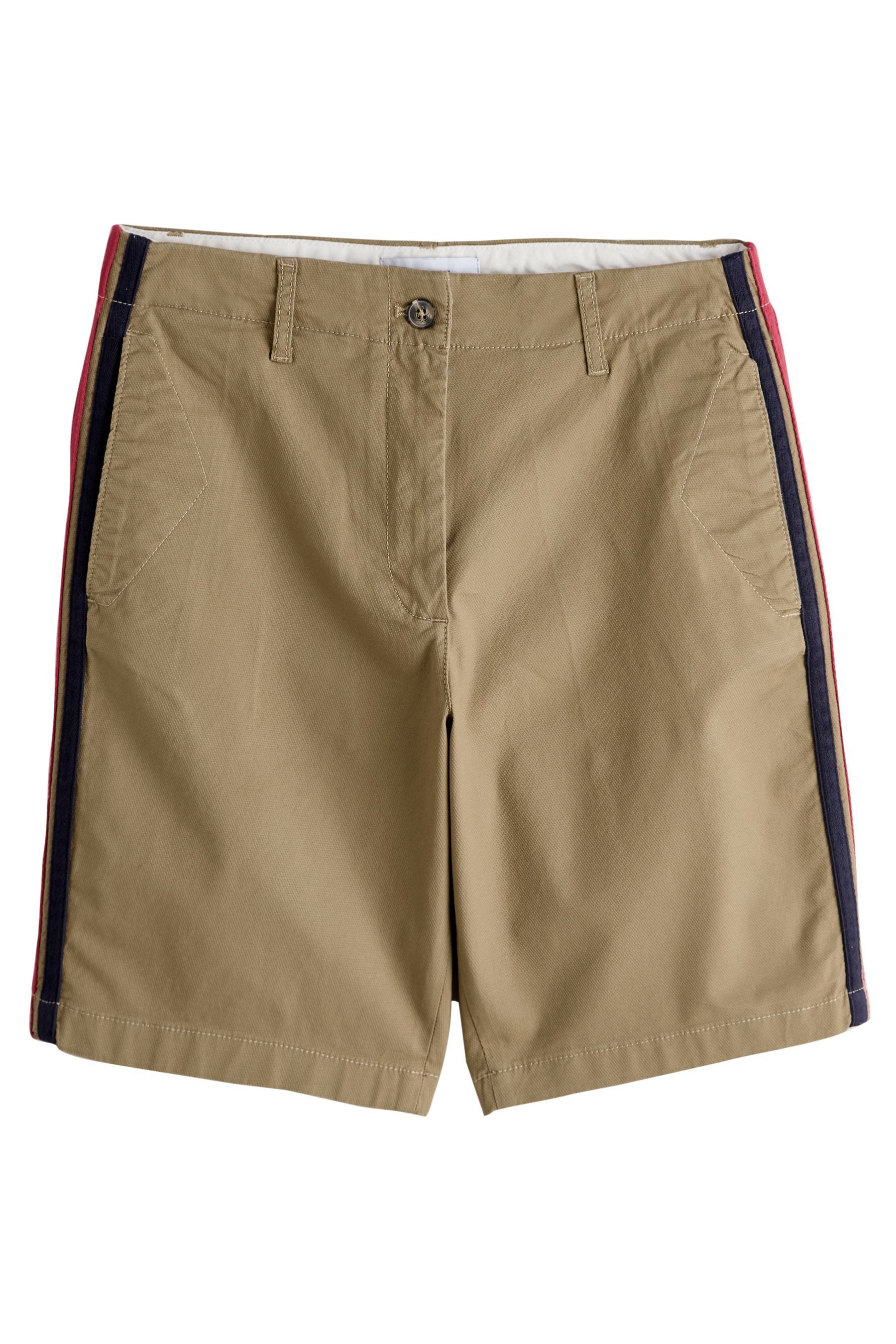 Next Chinoshorts Kurze Chino-Shorts mit Seitenstreifen (1-tlg)