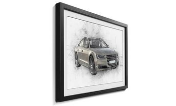 WandbilderXXL Bild mit Rahmen New A Eight, Auto, Wandbild, in 4 Größen erhältlich