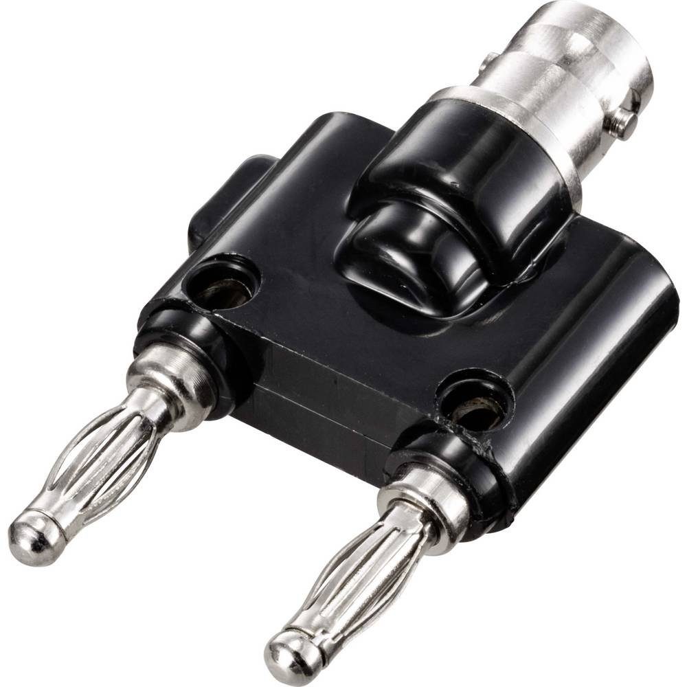 Adapter BNC-Bchse / 2x Bananenstecker Stromadapter