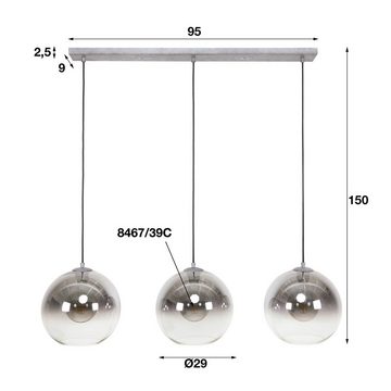 WohnAura Pendelleuchte Hängelampe Bubble 3-Flammig, Nein