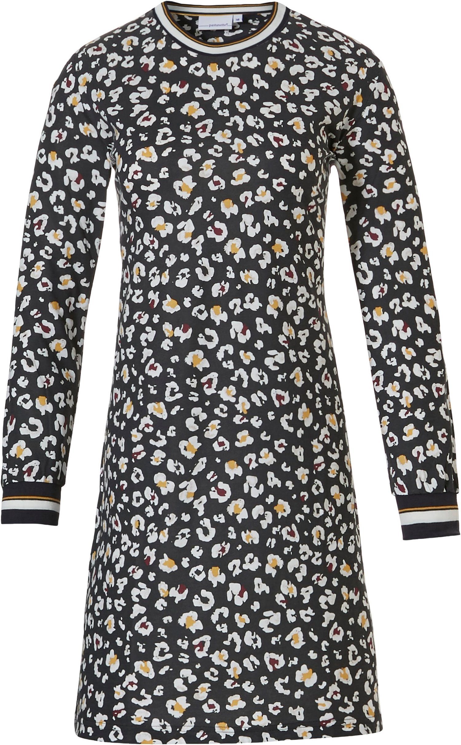 Pastunette Nachthemd Damen Nachthemd mit Modisches (1-tlg) Design langem Arm