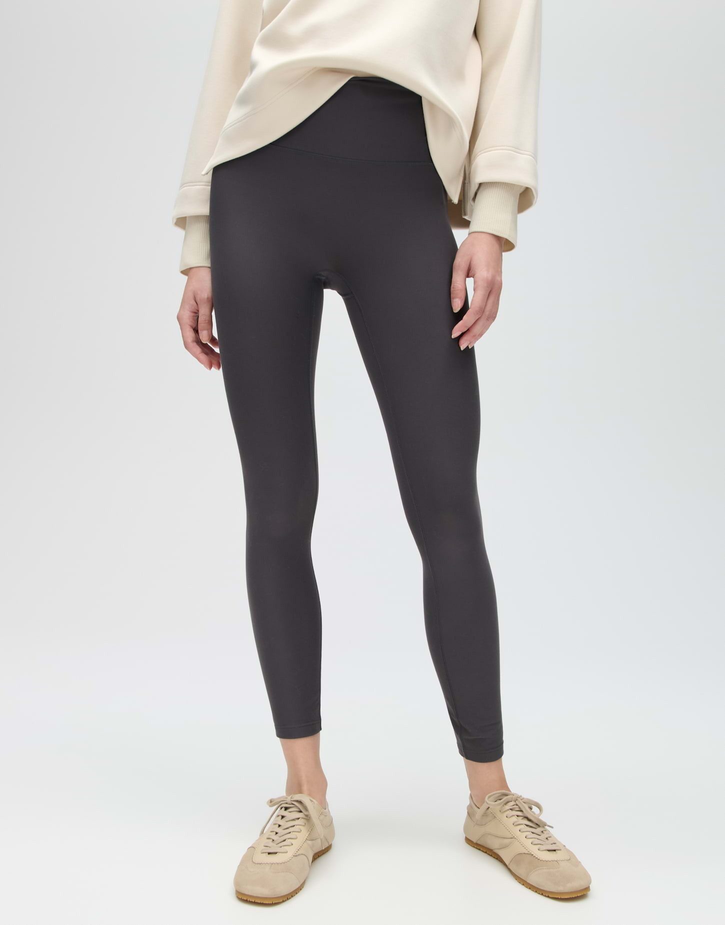 OPUS Leggings Elane soft im Slim-Fit mit elastischer Struktur Sehr schmale Leggingsform mit hohem Bund und weicher Haptik