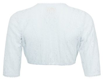 Pierre Marcel Die Bluse Dirndlbluse Damen Halbarm Spitzen Bluse "Josy" mit Herzausschnitt 7432 - Weiß - Traditionell