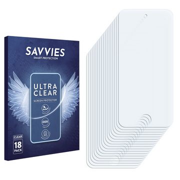 Savvies Schutzfolie für Apple iPod Touch (6. Gen), Displayschutzfolie, 18 Stück, Folie klar