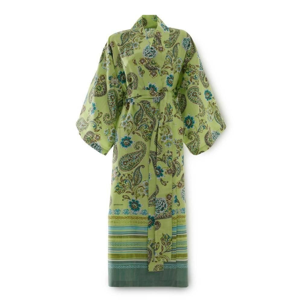 Bassetti Kimono Kimono Rapallo V1 von Bassetti S/M, 130 cm, Mako Satin, im Geschenkkarton, Bindegürtel