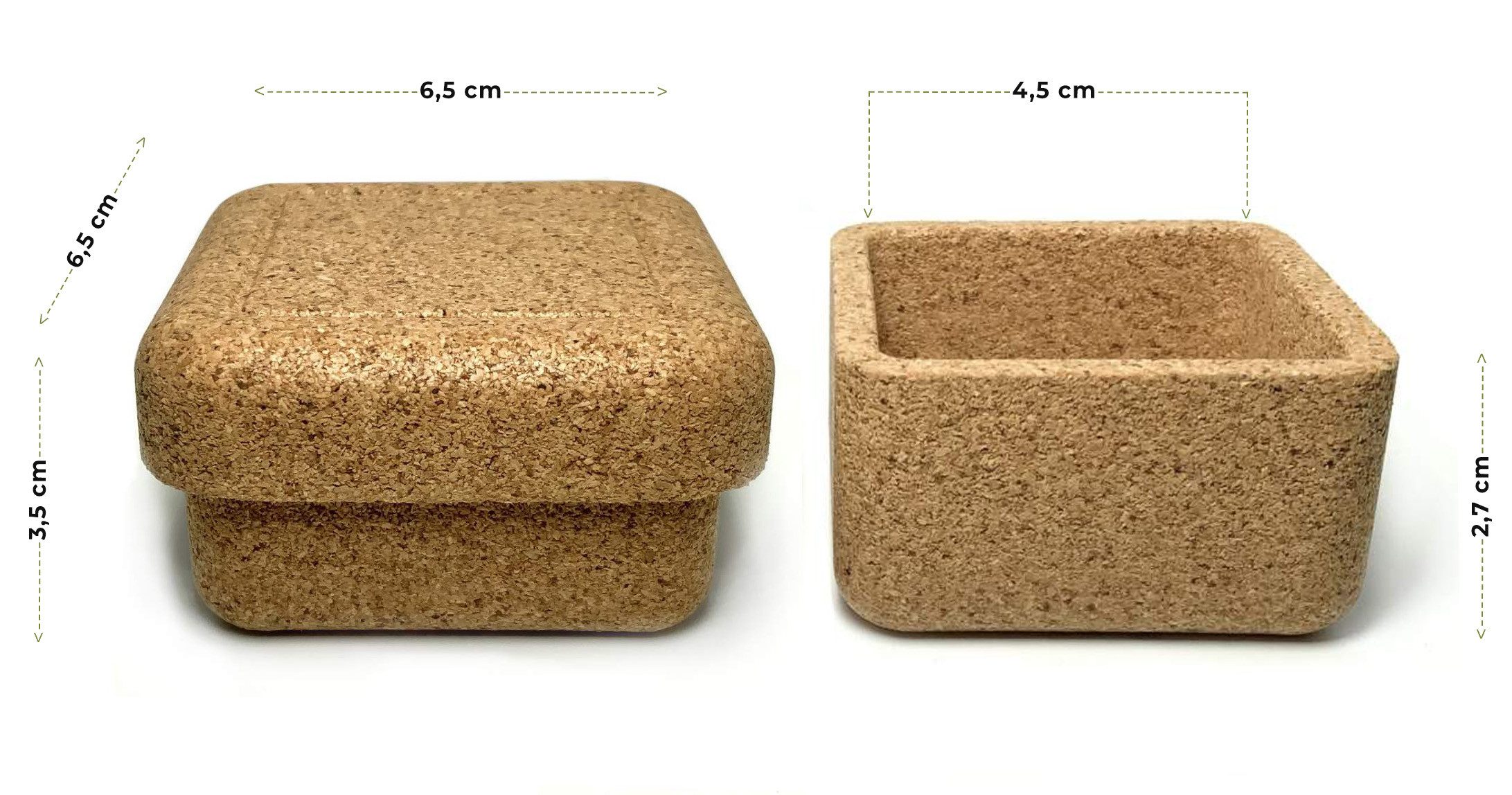 Kork-Deko.de Schmucketui Schmuckdose aus Presskork