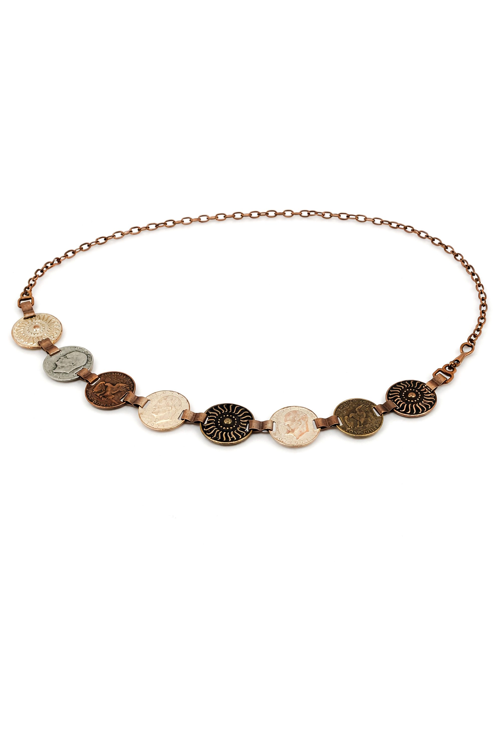 COLLEZIONE ALESSANDRO Kettengürtel Münze im Antik-Look mit Münzen