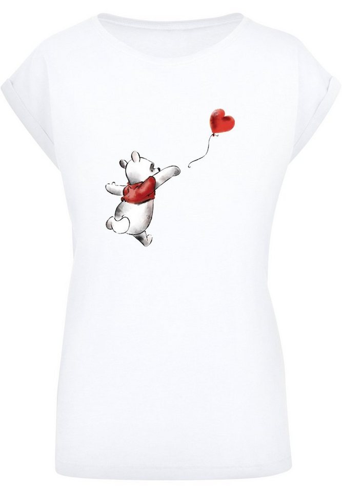 F4NT4STIC T-Shirt Winnie Puuh Winnie & Balloon Print, Offiziell  lizenziertes Disney T-Shirt