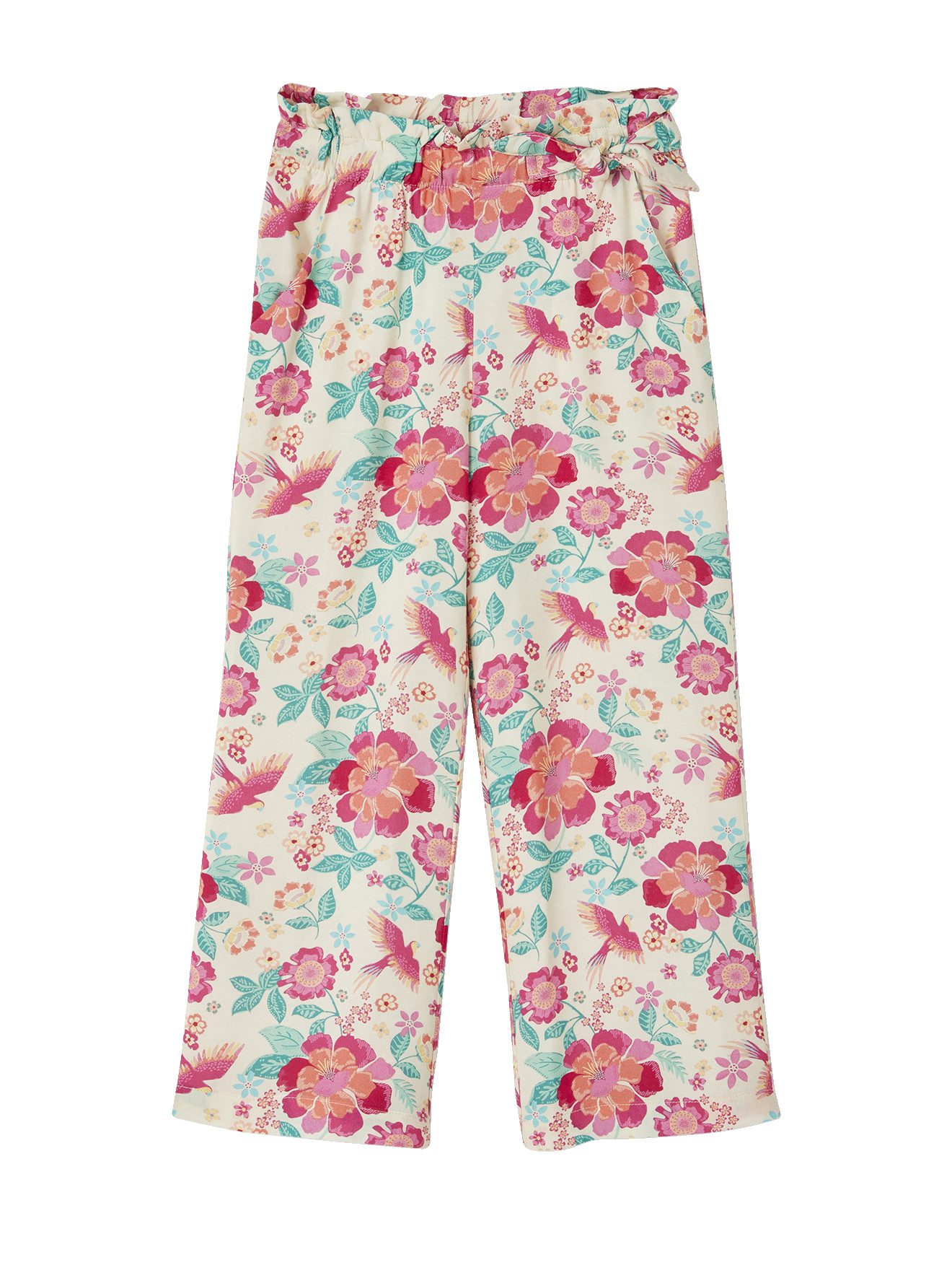 vertbaudet Cargohose Mädchen Paperbag-Hose