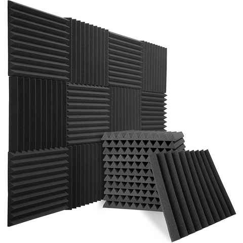 sunnypillow Akustikplatte Akustikschaumstoff Schalldämmmatten zur effektiven Akustik, 1 Stück, 30x30x2.5cm