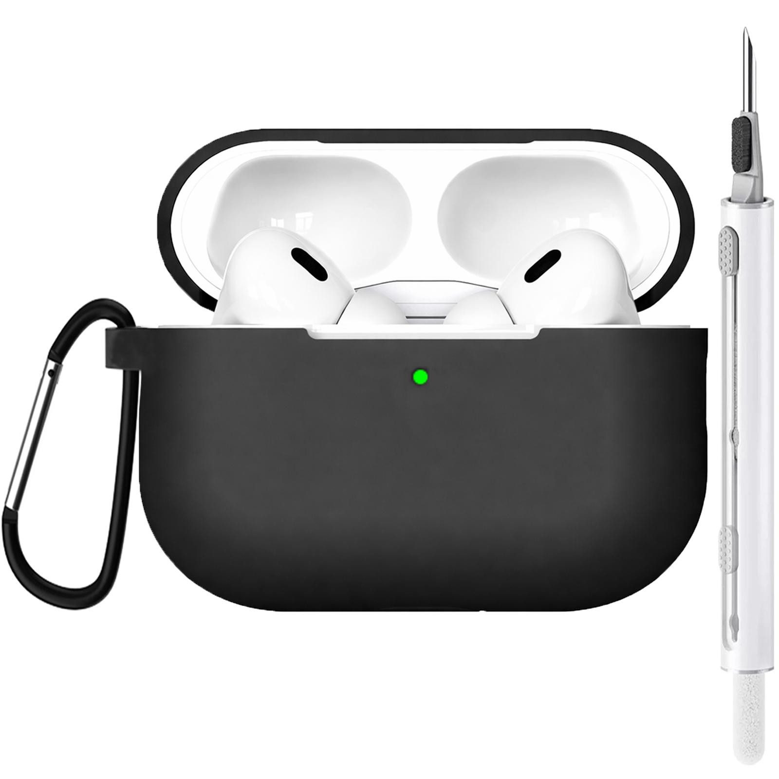 CoolGadget Kopfhörer-Schutzhülle für AirPods Pro 3 Silikon, Stoßfest Clip Karabiner kabelloses laden Case Schutz Cover