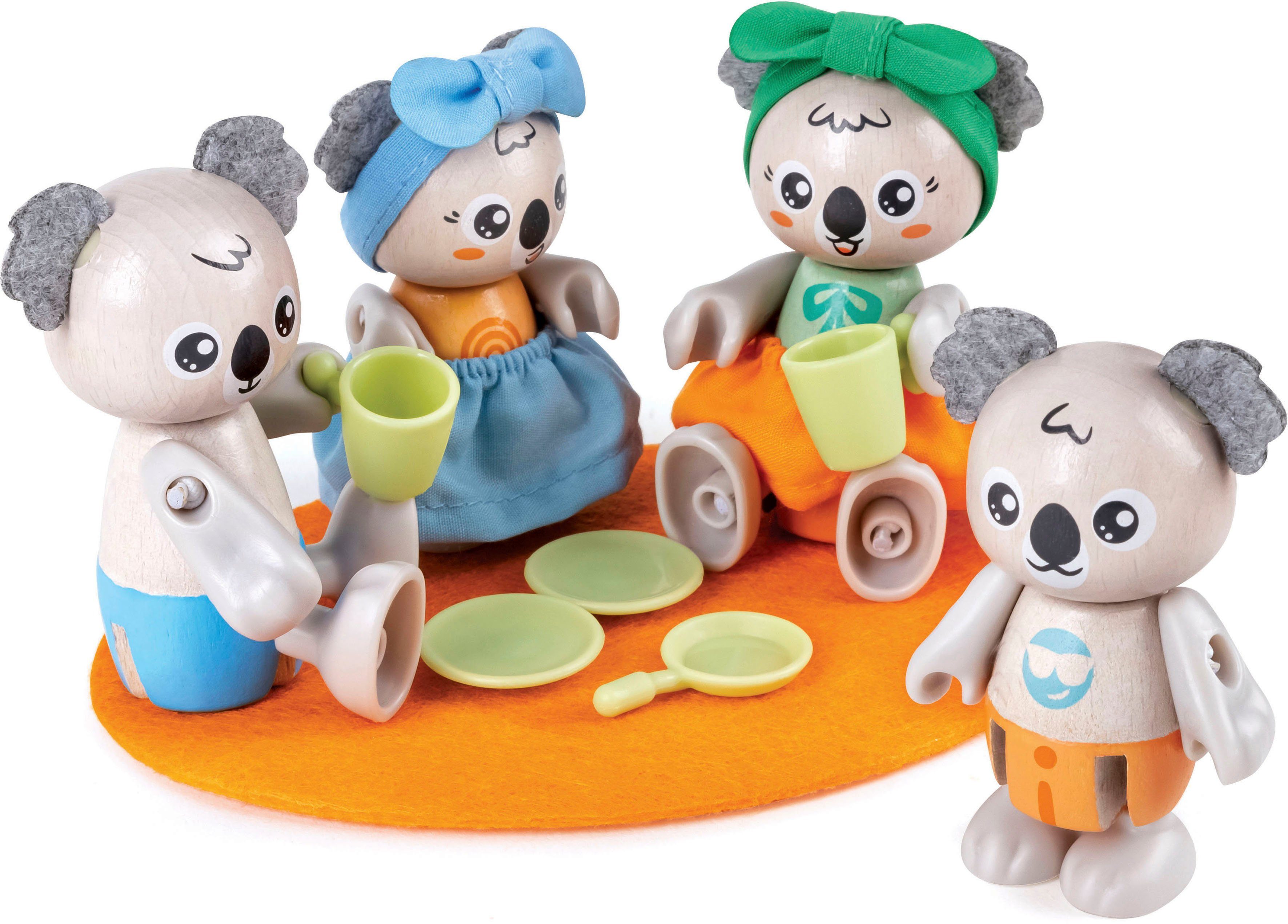 Hape Minipuppe Green FSC®- Explorers, Planet - weltweit schützt Koalafamilie, Wald