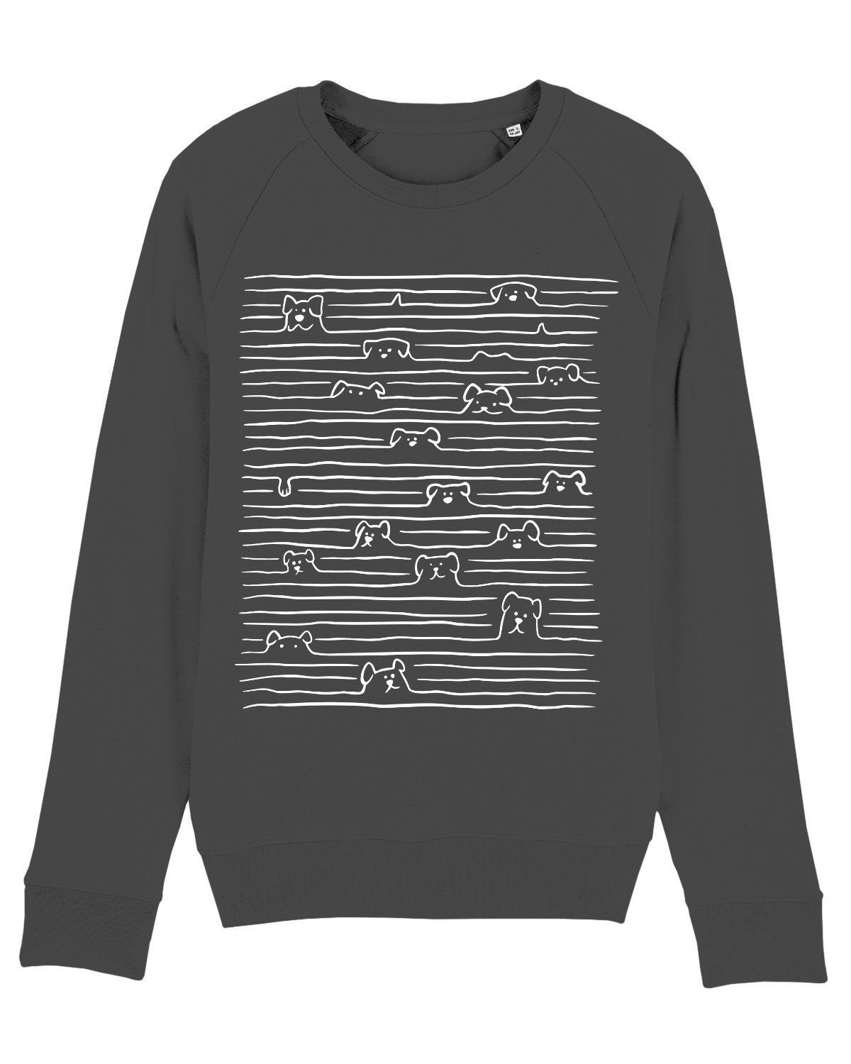 (1-tlg) Sweatshirt dunkelblau wat? Doodle Apparel Dogs