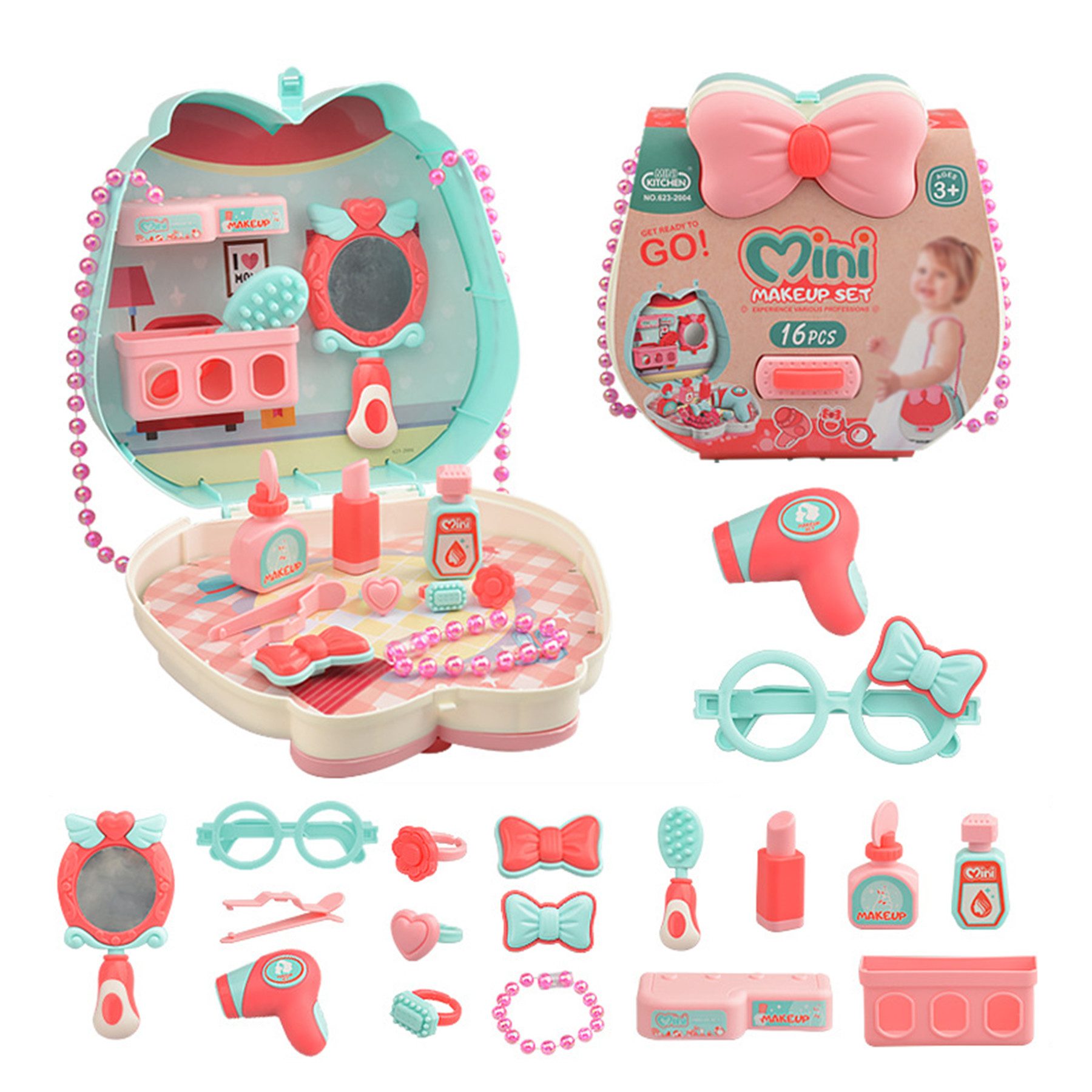 Keyura Lernspielzeug Kinderschminke Set Mädchen, Waschbar Schminke Kinder ( günstig online kaufen