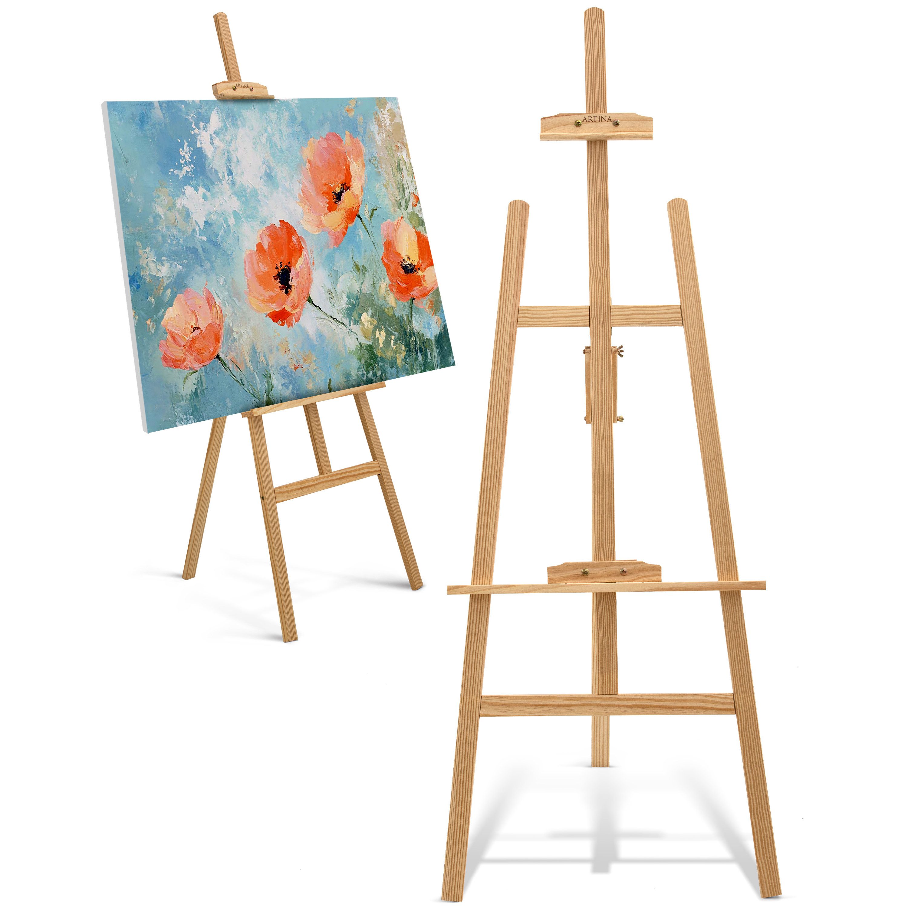 Artina Staffelei Staffelei Holz Groß - Kiefernholz 150cm Holzstaffelei Tess günstig online kaufen
