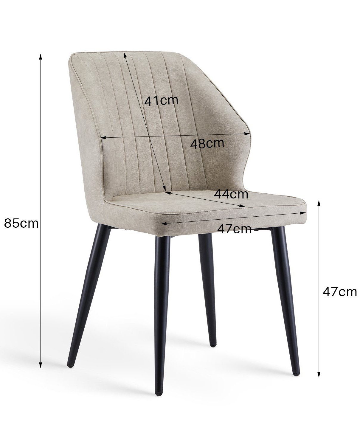 Ofcasa Esszimmerstuhl Kunstleder Küchenstuhl (2er Set), günstig online kaufen