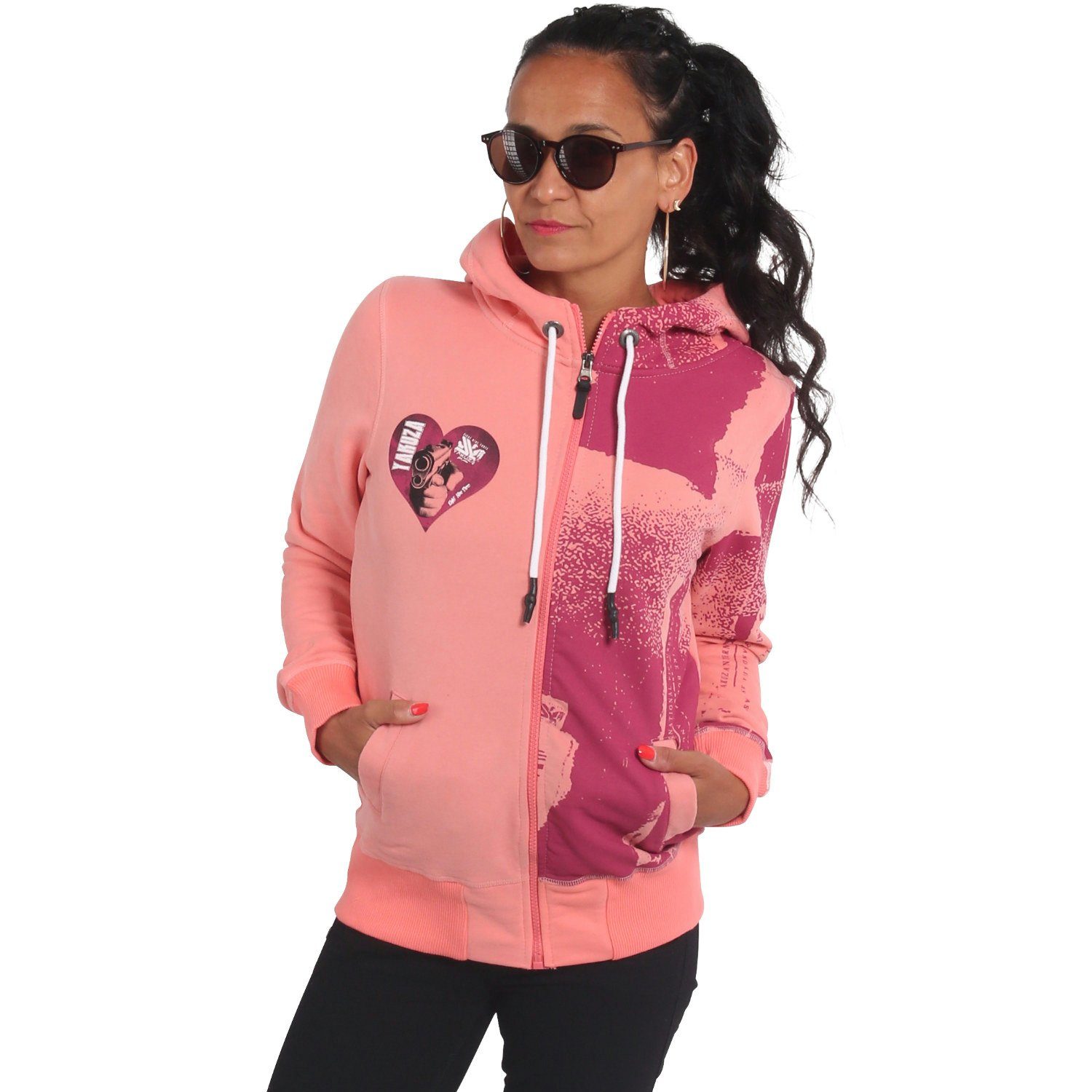 YAKUZA Kapuzensweatjacke Painted Gun