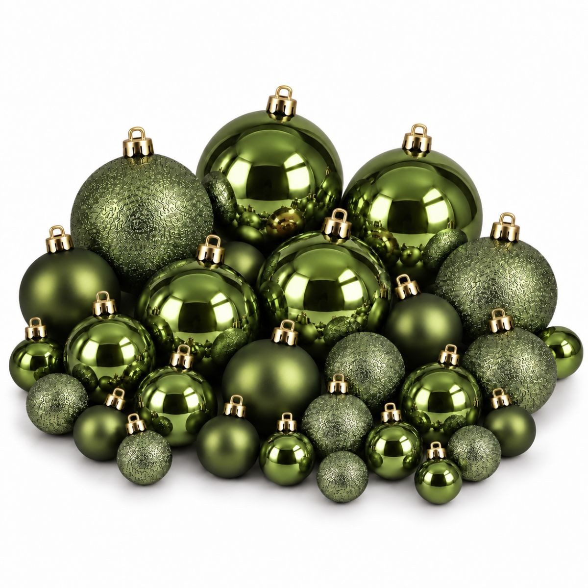 Dunkelgrüne Weihnachtskugeln » Dunkelgrüne Christbaumkugeln