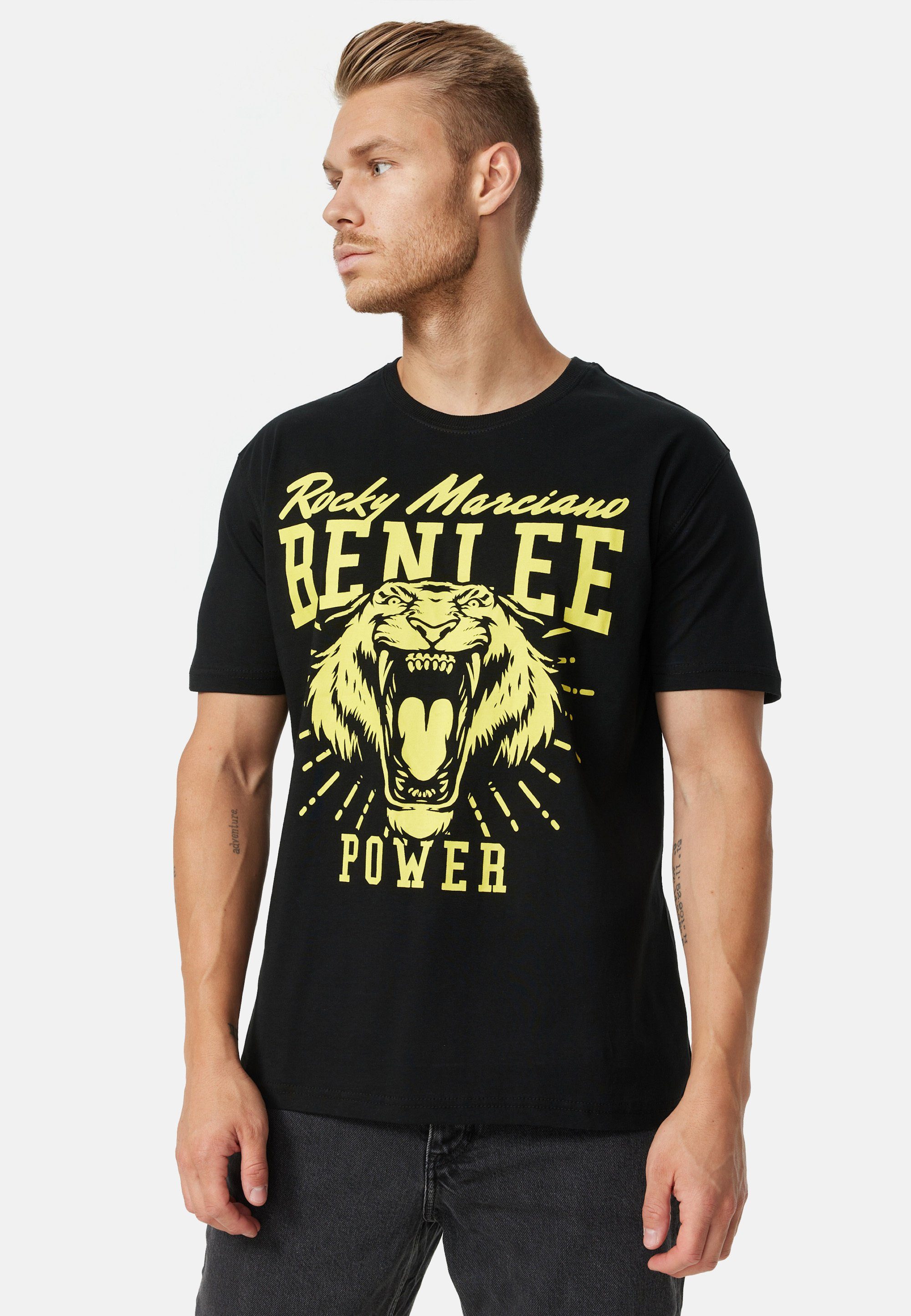 Benlee Rocky Marciano T-Shirt TIGER POWER Black/Yellow