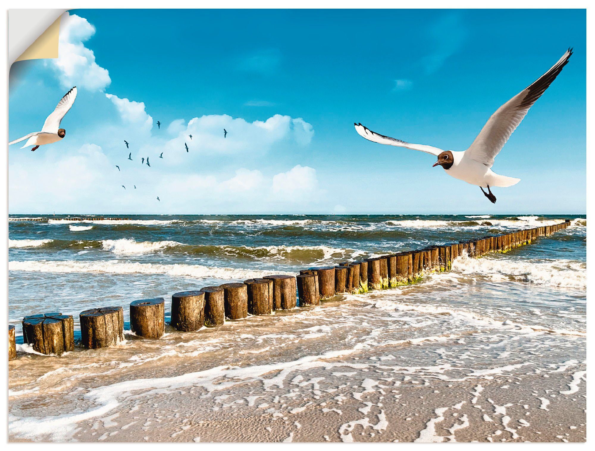 Artland Wandbild Ostsee, als Größen Gewässer Poster Alubild, St), in Leinwandbild, versch. (1 Wandaufkleber oder