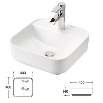 Lomadox Badmöbel-Set PUEBLA-56, (Spar-Set, 12-St), Eiche Waschtischunterschrank Waschbecken Spiegelschrank Hochschrank