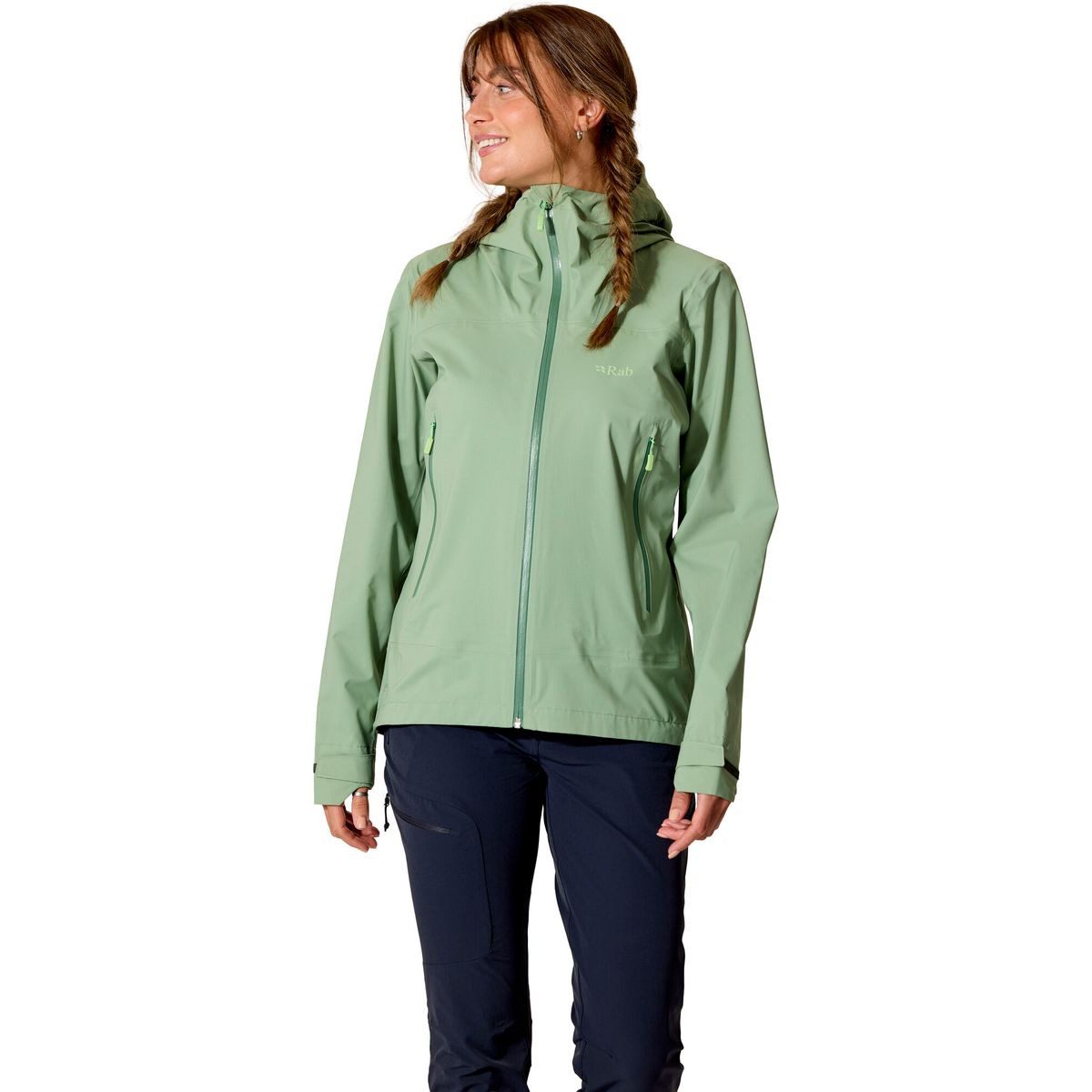 Rab Outdoorjacke Firewall Light Jacket Wmns Vielseitige Damenjacke für Outdoor-Abenteuer mit wasserdichtem