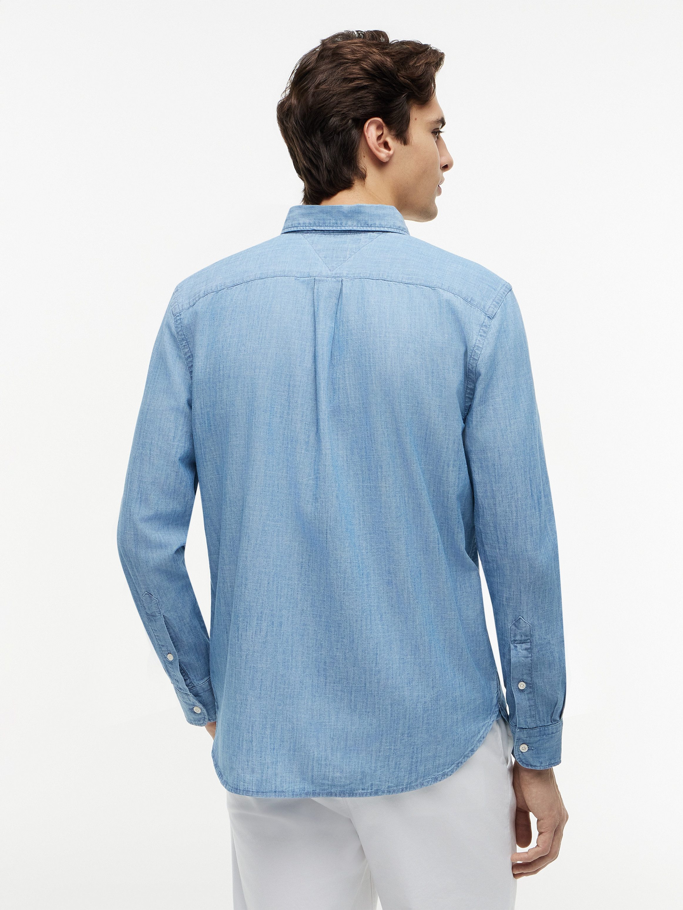 Tommy Hilfiger Langarmhemd CHAMBRAY POCKET Regular Fit