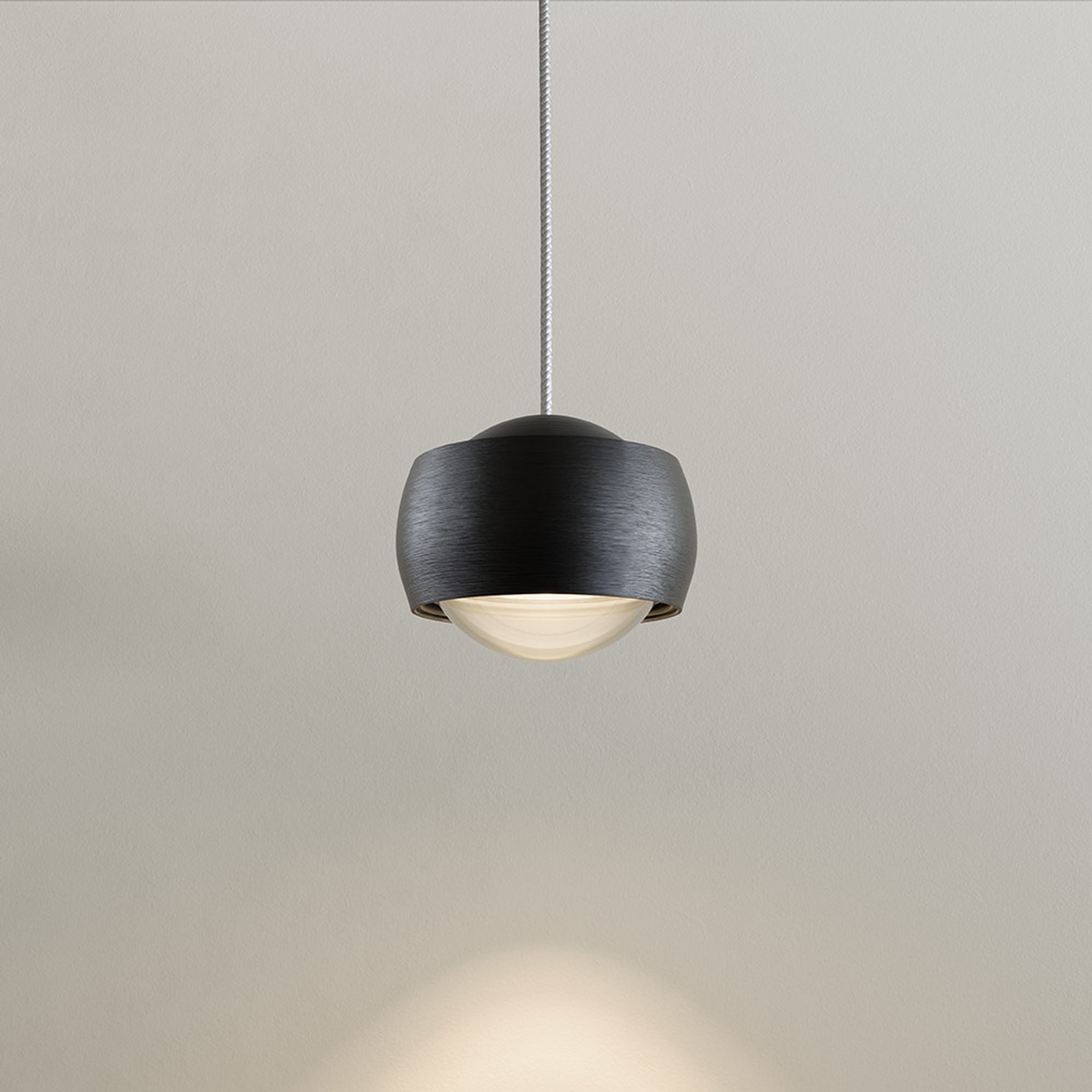 s.luce Pendelleuchte Beam LED Galerieleuchte Ø 8cm 500cm Schwarz, Warmweiß