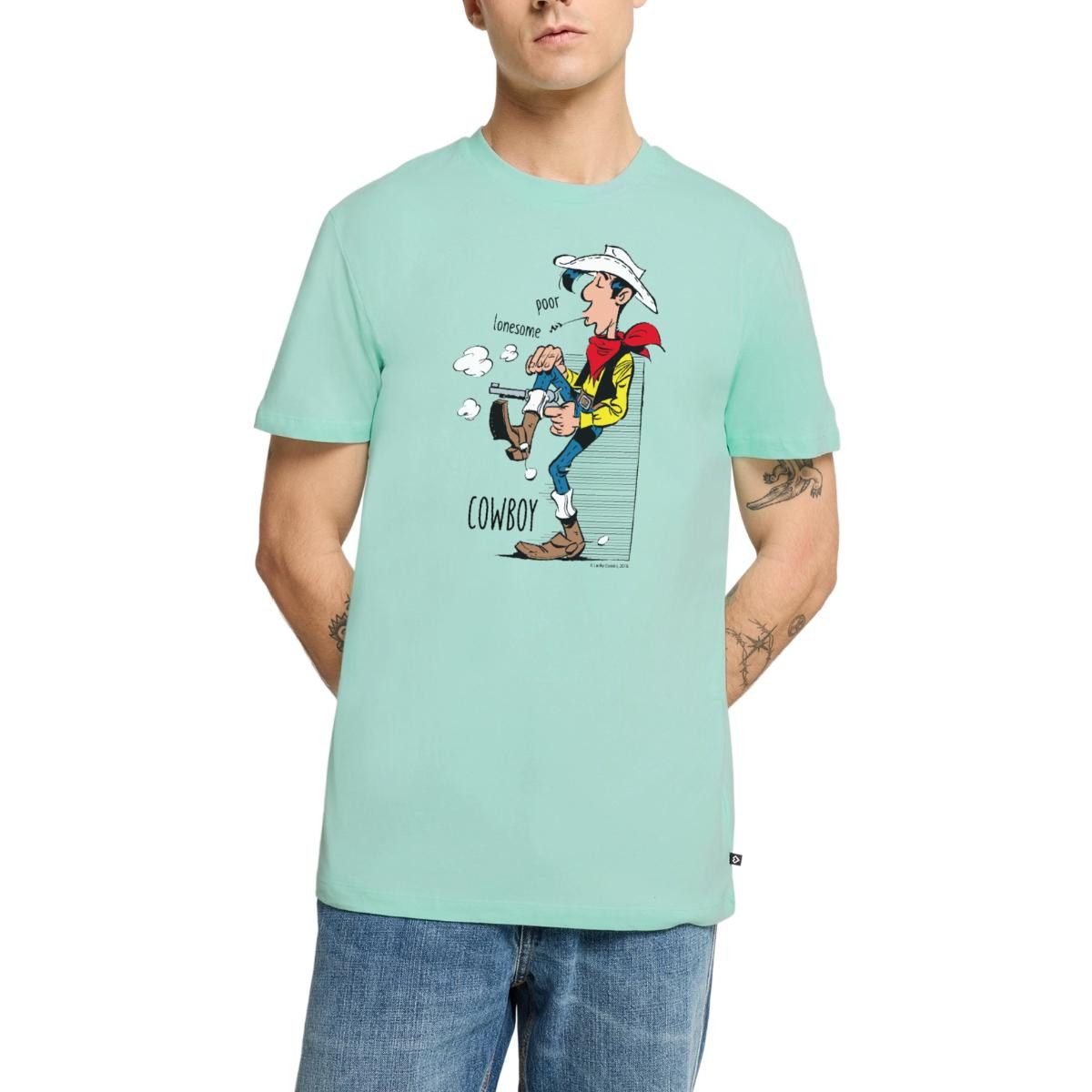 Spreadshirt T-Shirt Lucky Luke Poor Lonesome Cowboy Männer Premium T-Shirt (1-tlg)
