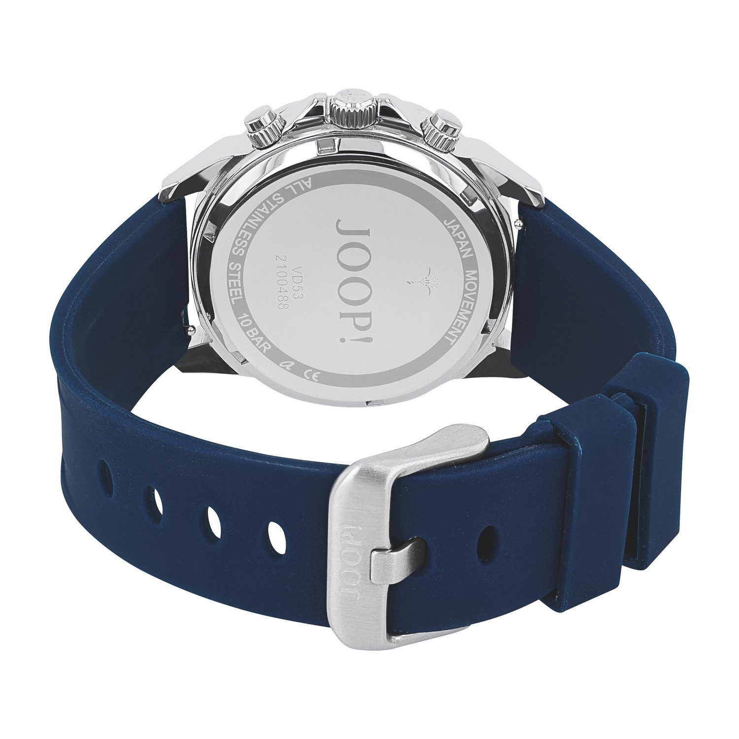 JOOP! Chronograph 2100488, Quarzuhr, Armbanduhr, Herrenuhr, Silikonarmband, analog, Jahr, Monat