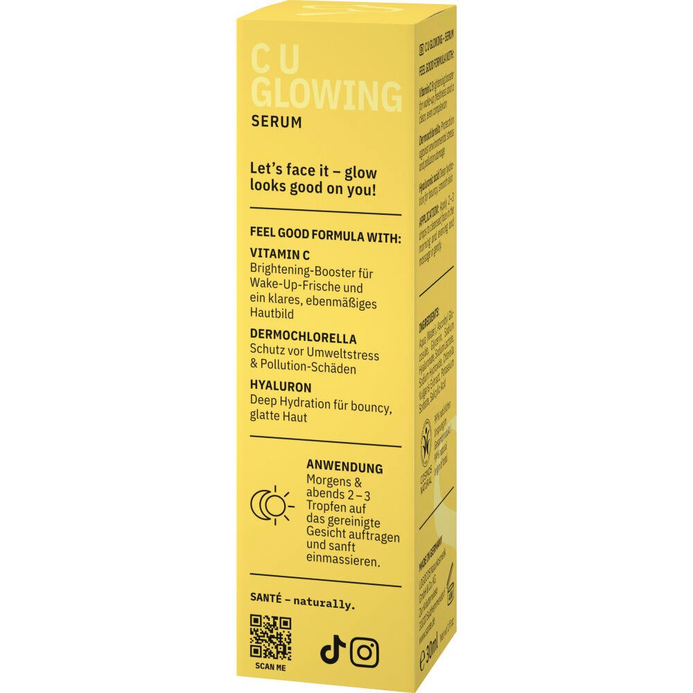 SANTE Gesichtspflege C U Glowing Serum, 30 ml