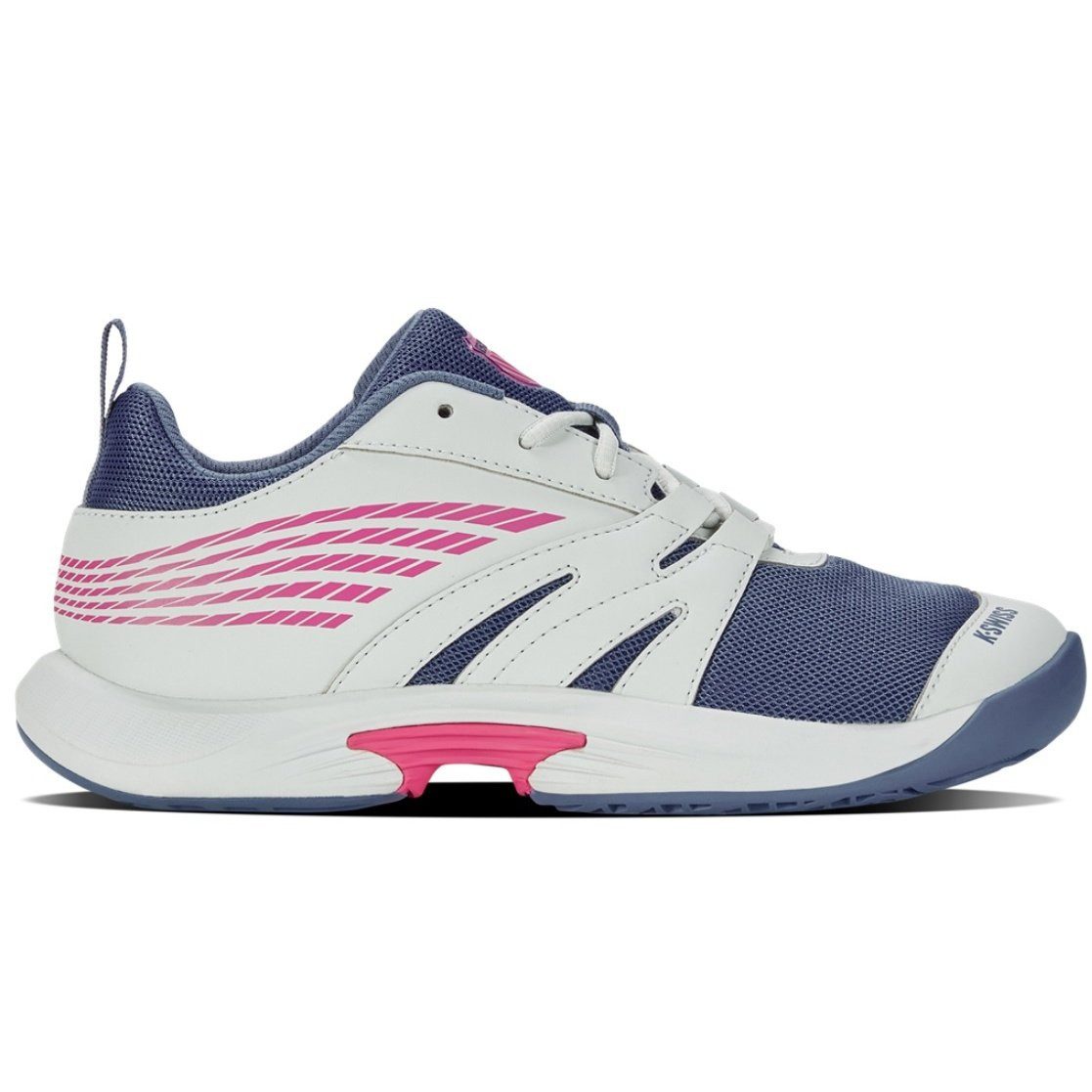 K-Swiss Performance Speedtrac Allcourt 2024 weiss/dunkelblau/pink Kinder Tennisschuh