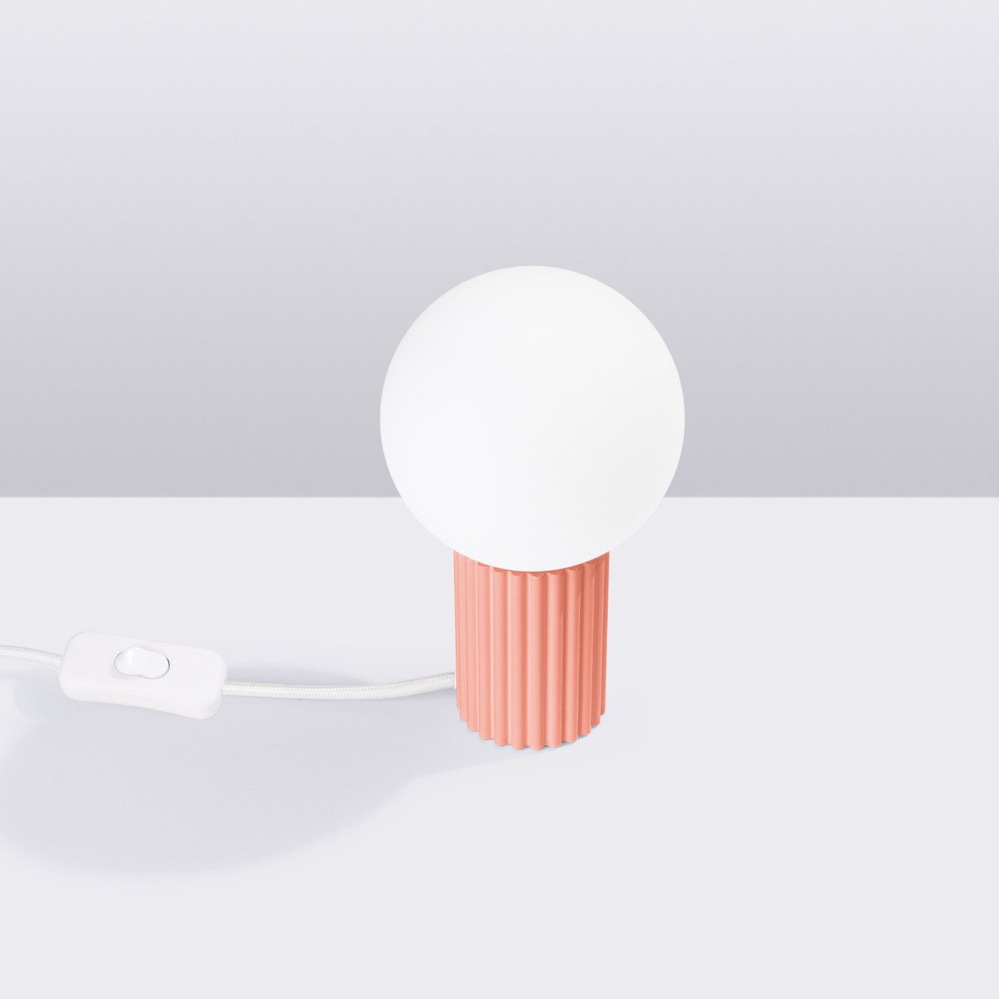 SOLLUX lighting Schreibtischlampe Tischlampe Halo Apricot, Nicht enthalten