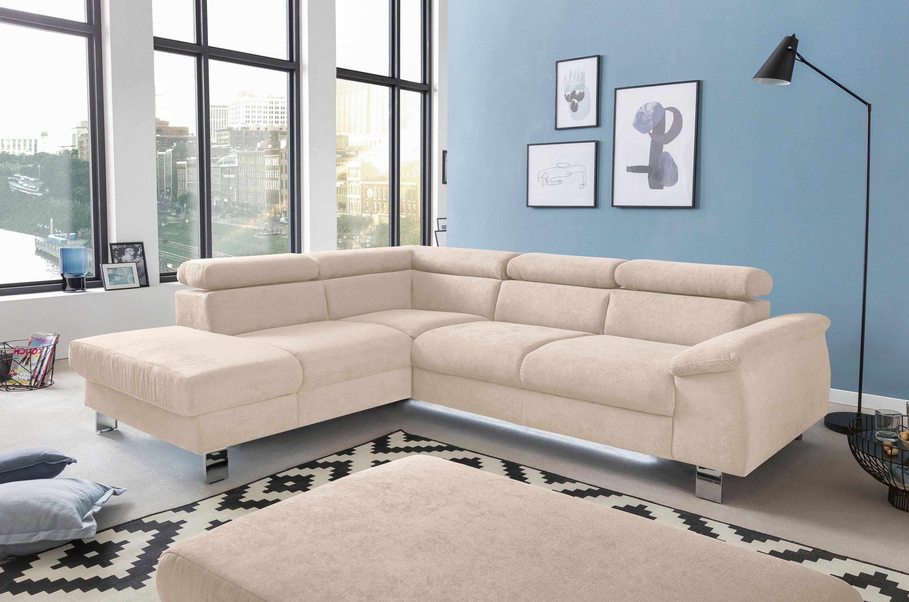 COTTA Polstergarnitur Komaris L-Form, (Set), Set bestehend aus: Ecksofa mit günstig online kaufen