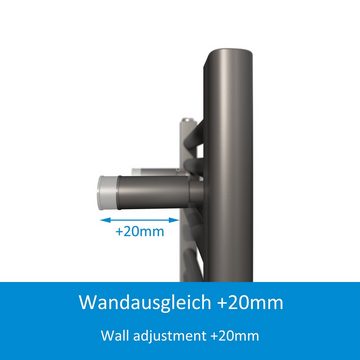 Aquabad® Badheizkörper VIRGO Handtuch Heizkörper Mittelanschluss 50mm, 40x100cm, 292W