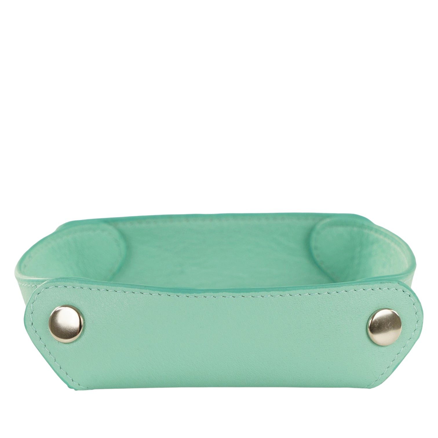 Braun Büffel Seidenschal Taschen Entleerer aquamarine