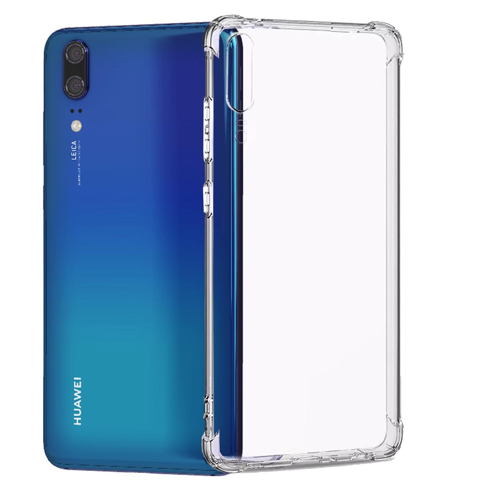 Numerva Handyhülle Anti Shock Case für Huawei P20, Air Bag Schutzhülle Handy Hülle Bumper Case