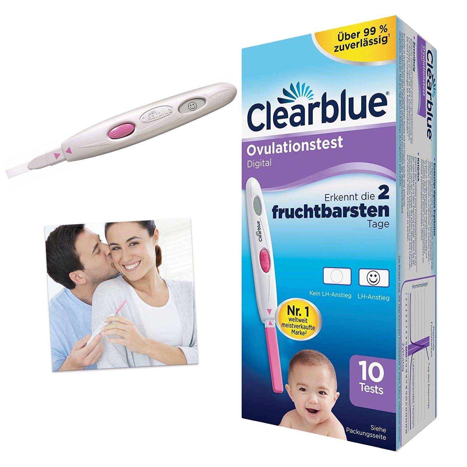 Clearblue Ovulationstest Clearblue Ovulationstest DIGITAL, 10er Pack