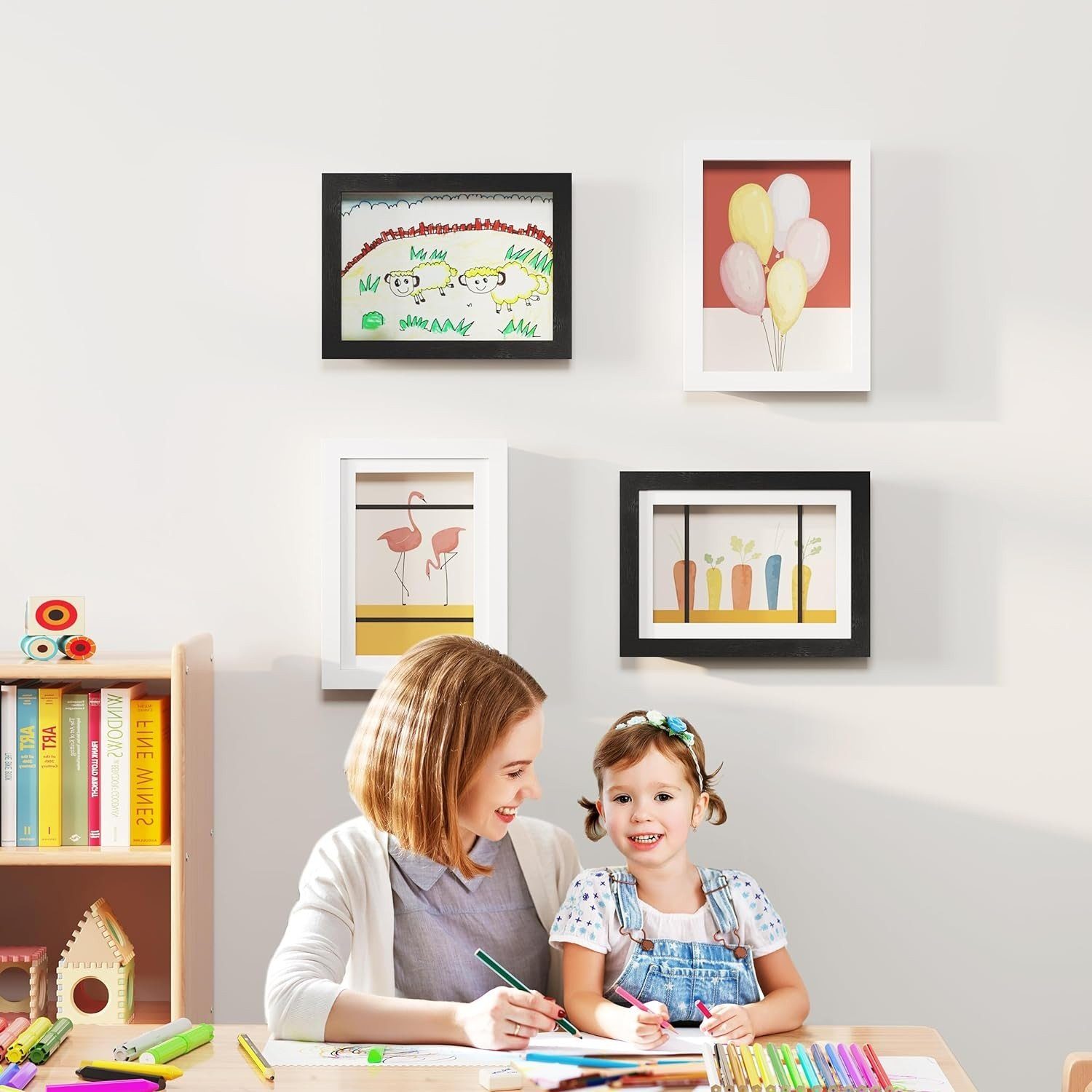 EUGAD Bilderrahmen-Set, (2 St), 3D Bilderrahmen günstig online kaufen