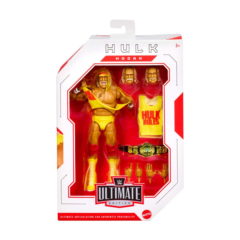 Mattel GmbH Actionfigur WWE Ultimate Edition Hulk Hogan Action Figure & Zubehör-Set, 15 cm