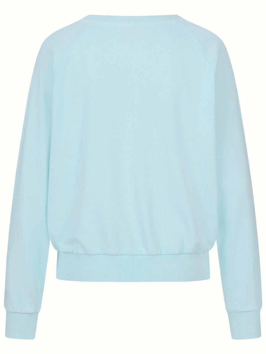 another brand Sweatshirt mit bestickten Palmen