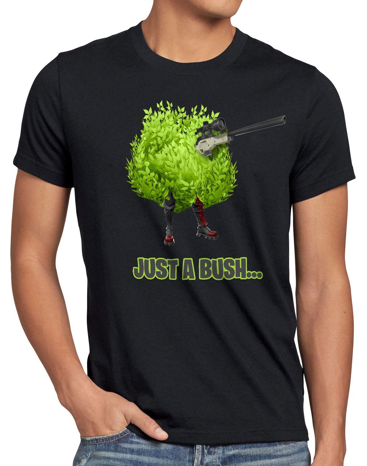 Just royale schwarz survival Print-Shirt multiplayer battle Herren T-Shirt online a Bush style3