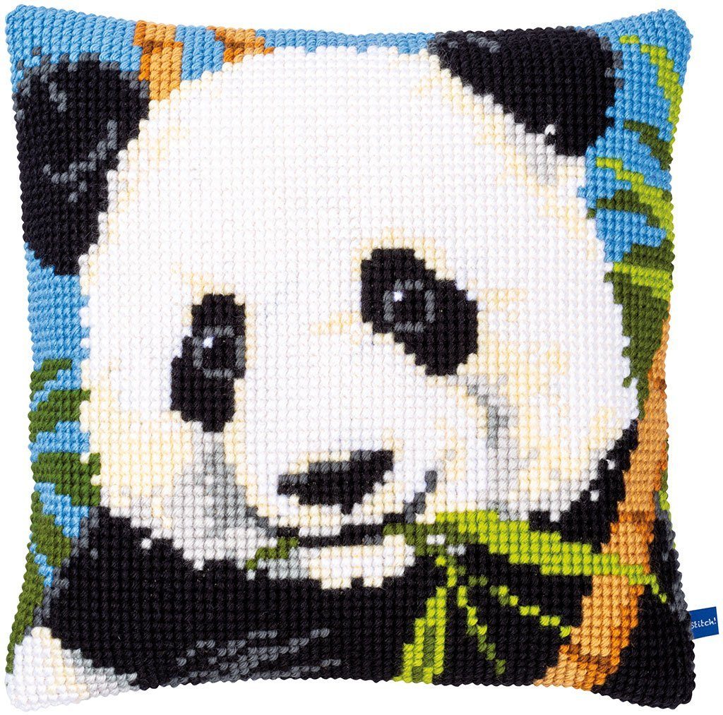 Vervaco Kreativset Vervaco PN-0153875 Kreuzstichkissen Panda, (Set, embroidery Kit), Made in Europe
