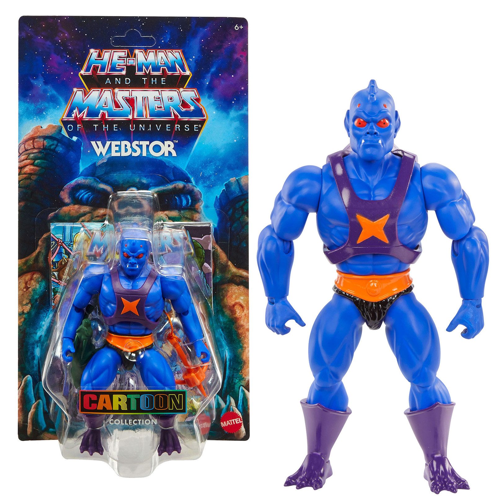 Mattel® Actionfigur Origins Filmation / Cartoon Collection Action Figur, (ca. 14 cm groß und mit weiterem Zubehör in einer Blisterverpackung)