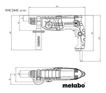 metabo Kombihammer KHE 2445, 230 V, max. 1050 U/min, Kombihammer im Kunststoffkoffer